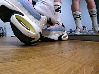 Boy Feet & Socks Smelling Foot Fetish Close up Sneaker & Sock Strip