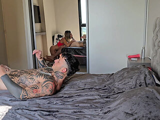 Behind the Scenes! Amateur Couple Have Sex in the Morning. Double Penetration