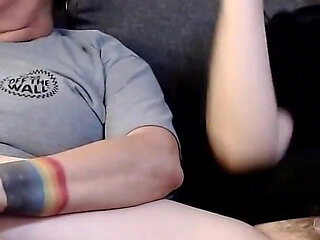 Lesbian Couple on Her Monthly String Play Chat
