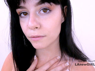 Hottie Egyptian looking Girl tests New Toys