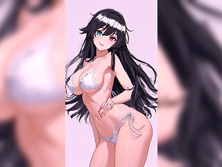 Naughty Girlfriend Shaking Her Ass with Her Panties Tucked in Her Pussy