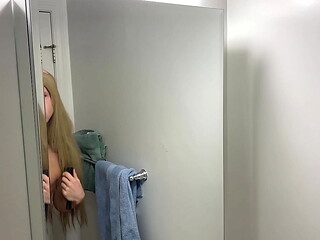 Crossdresser Fixing Messy Wig