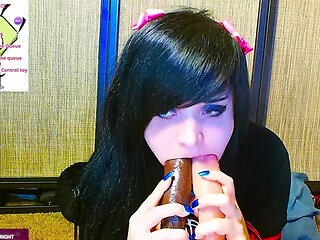 Sucking Two Big Cocks