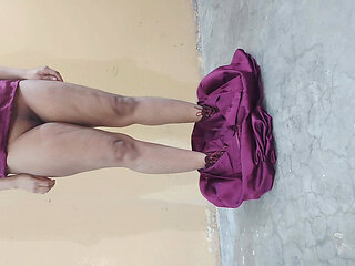 Beautiful Desi Horny Stepsister Surprised Me Showing Tits