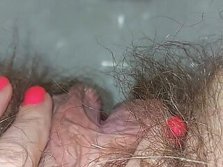 Pissing Woman in the Toilet