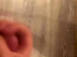 Big cock masturbation in the mirror