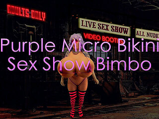 Purple Micro Bikini Sex Show Bimbo Preview