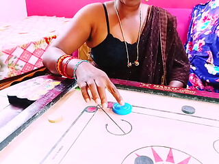 Full video. A carrom session led Bhabhi to flirt with her brother-in-law.Telugu dirty talks.