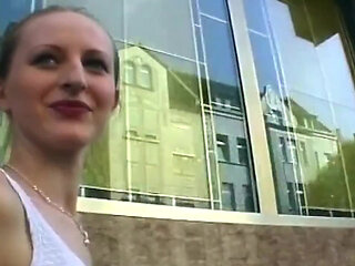 Public Blowjob Tease and Sloppy Fingering Explosion