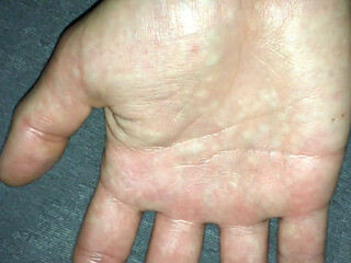 Hands Close up, Palms Close up, Cumshot on Both Hands