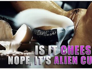 Is It Cheese? Nope. Alien Cream . Pie - Emiri Momota, Rae Lil Black And Macy Meadows