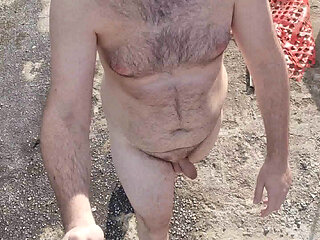I walk down the street completely naked
