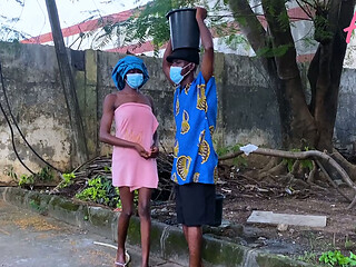 I FINALLY FUCK MY NEIGHBOR BECAUSE I HELPED HER CARRY BUCKET OF WATER. 4K