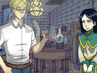 Youthful witch hunter in uncensored anime porn featuring a busty milf