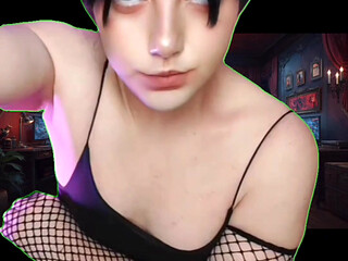 6 Booty in Fishnets Cyberpunk Style Game Character Kitty Cross