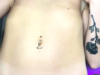 Close Up Transgender Cumshot