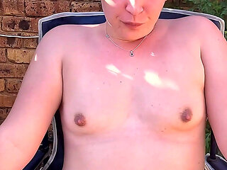 Using Myself as a Human Ashtray While Smoking Cigarettes Naked Outside in the Garden