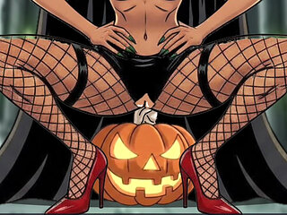 Maleficent and the Magic Pumpkin. Halloween Cartoon