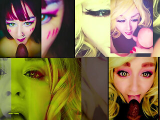 Goddess Lana - Hot Sensual Dildo Sucking Compilation 1