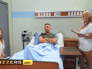 Extra Thicc Nurse Rides Big Dick In Uniform - Keiran Lee And Savannah Bond