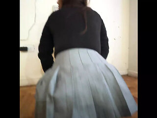 I'm going to fuck you a bitch for going to school with whore panties