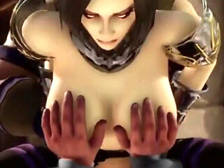 Girl takes Elf, human and Orc cocks
