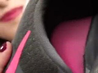 The Stinkiest Sneakers - Sydney Screams Makes You Sniff Their Smelly Sneakers and Socks After Sweaty Workout