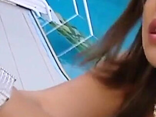 Eve Mendes a Slutty Mature with Small Tits and Brown Hair Gets Her Pussy Stretched and Wants Her Mouth Busy Outside