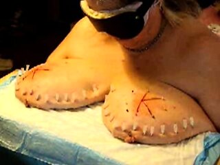 Big Boobed Blonde Masturbates With A Dildo In The Bathroom