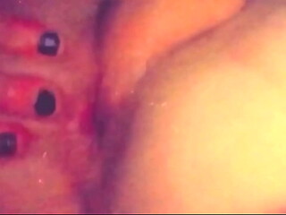 Cute dirty femboy slut sloppy ass fingering close-up! Love that sound:D