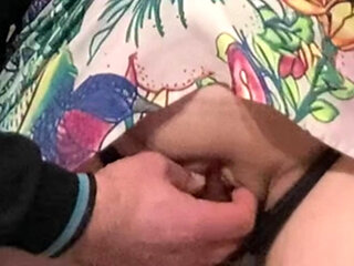 Real Stranger Rubbing Perfect Pink Pussy in Subway