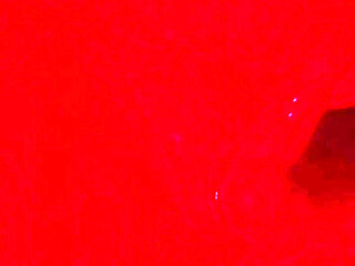 Oily Masturbation in Red Monochrome