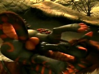 Hot 3D redhead licking a pussy while getting fucked