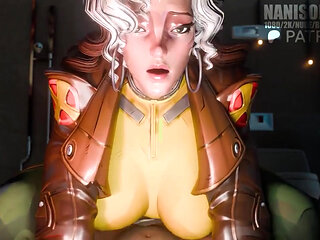 Rogue Cowgirl Pussy Fuck Marvel Rivals POV 3D Rule34