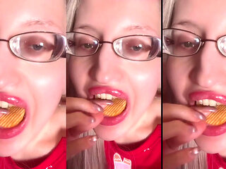 Asmr Chips Potato Eating Listen in Headphones