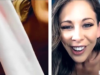 Cherie DeVille and Emma Hix in Lesbian Webcam Masturbation