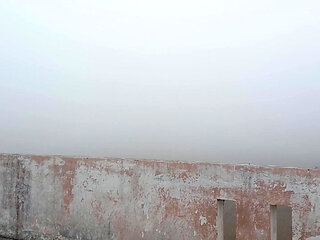 Indian Daddy Takes off His Clothes in Freezing Winter Fog