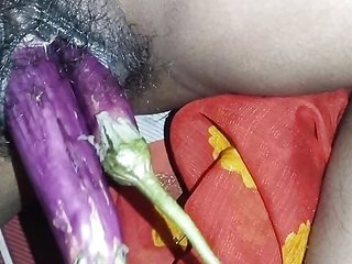 Pussy in Brinjal Anal trying sex
