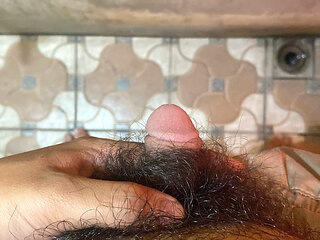 I was masturbating in my ex's bathroom