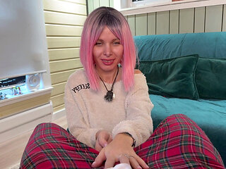 Best New Year and Christmas Gift- Is the Hard Dick in the Pants and Hot POV Handjob Cumshot