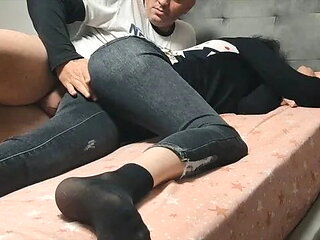 Stepson He Fucks His Hot Milf Stepmom by Mistake while Sharing a Bed in Ass