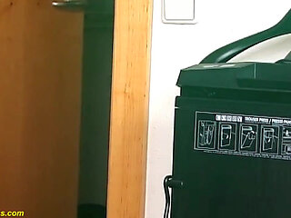 Hairy blonde MILF fucked at the hotel room