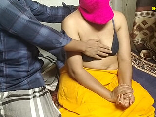 Desi village wife with husband first time romance