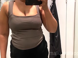 Trying Sexy Dresses In Trail Room And Fingering From Shopping Mall Trail Room, Malappuram, Kerala