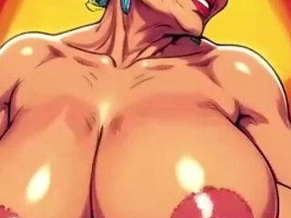 Ai Soft Body Granny Dancing Seductively with Huge Tits Bouncing