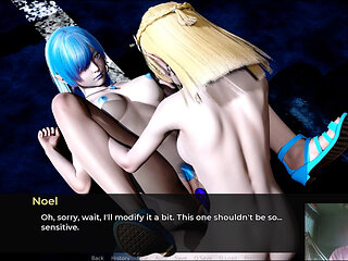 Two Girls Fuck with Strapon in the Parking Lot