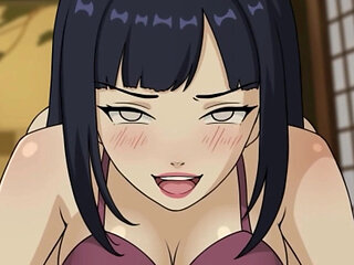 Naruto: Kunoichi Trainer - 18yo Hinata Hyuga Big Ass Teen Gets Her Tight Little Pussy Fucked Doggy Style and Creampied