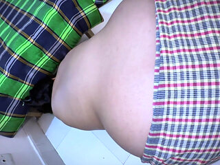 Big Thick Ass Naked Huge Hanging Boobs & Wide Pussy Hot Maid Stuck Under Bed - Arab Hot Maid