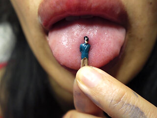 Giantess Likes to Lick You and Suck You All in