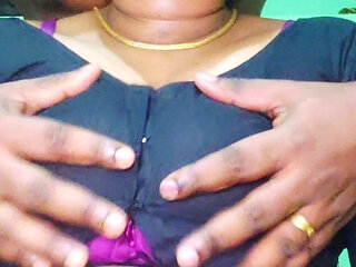 Indian aunty scared after seeing big dick husband